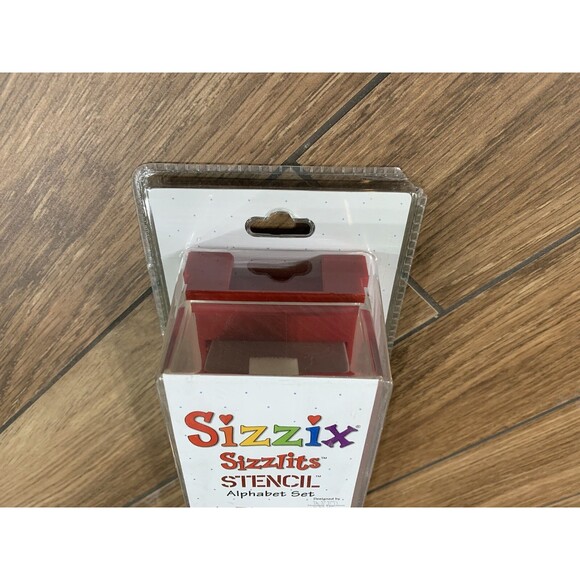 SIZZIX Sizzlits Stencil ALPHABET SET W/ Case 38-9732 New/Sealed Scrapbooking - Picture 3 of 11